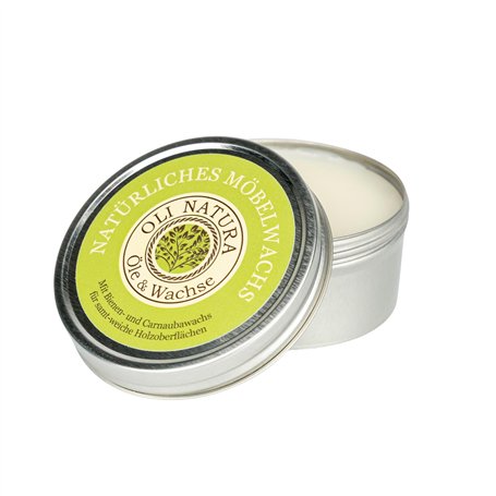 OLI-NATURA Cire pour meubles incolore pour l'entretien des meubles 125 ml