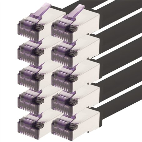 1aTTack.de - 2m - Câble réseau CAT6a Superflex Ethernet Gigabit LAN Câble patch RJ45 CAT6 A 10000 Mbit s SFTP PIMF 500 MHz compa