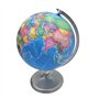 BURI Globe terrestre LED avec éclairage USB - Globe terrestre avec 4 LED et lumière blanche neutre - Diamètre : 19 cm - Hauteur