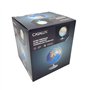 BURI Globe terrestre LED avec éclairage USB - Globe terrestre avec 4 LED et lumière blanche neutre - Diamètre : 19 cm - Hauteur