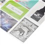 GOODS+GADGETS Rideau Photo XXL Rideau Photo avec 40 Poches pour 80 Photos de 10 x 15 cm Cartes Postales Cartes à Motifs - Rideau