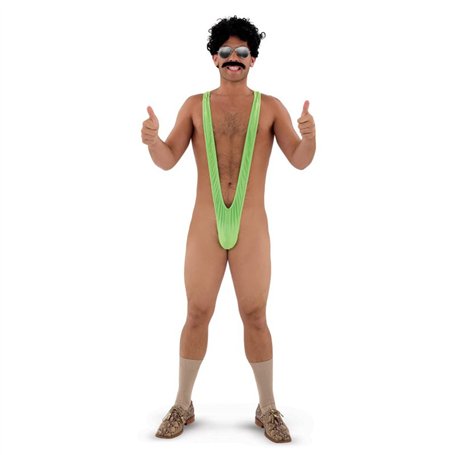 Borat Mankini - Maillot de Bain pour Hommes - Short de Bain avec String - Short de Bain - Costume de soirée Alternatif - Bikini