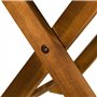 Deuba Table Basse Pliante en Bois d'acacia 46x46cm Table d'appoint Pliable pour Jardin terrasse Intérieur extérieur