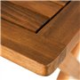 Deuba Table Basse Pliante en Bois d'acacia 46x46cm Table d'appoint Pliable pour Jardin terrasse Intérieur extérieur