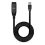 deleyCON 5m Câble D'extension USB 3.0 Actif Répéteur inclus avec Amplification du Signal 5 GBit/s USB-A Mâle vers USB-A Femelle 