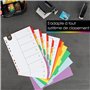 OfficeTree 5x Intercalaires Classeurs A4 Carton avec 6 Onglets - Intercalaire A4 pour Classeurs - Intercalaires A4 avec Multiper