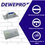 DEWEPRO Grattoir professionnel pour enduit noble - Grattoir pour enduit - Planche à râper pour enduit minéral - Dimensions: 250x