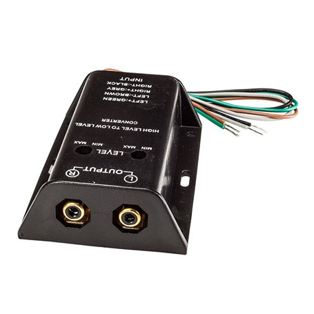 tomzz Audio 5800-082 Autoradio Convertisseur Haut Niveau Haut Niveau Bas Haut-Parleur sur RCA Niveau amplificateur réglable
