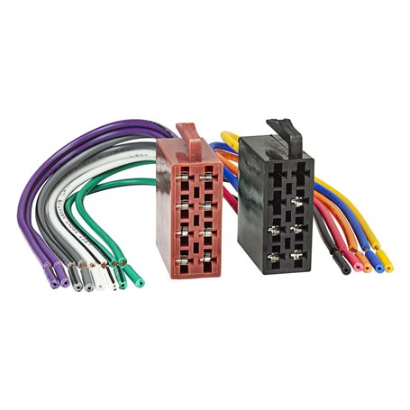 tomzz Audio 7000-004 Voiture ISO Auto Radio Connector Set sur Les extrémités de câbles Ouverts en Vrac Courant 4 Haut-parleurs