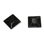 100x Douille adhésive pour Attache de câble 20x20mm noir Auto-adhésif
