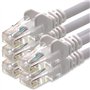 1aTTack.de Câble Réseau Cat6 Cat 6-5x 5m - RJ45 Ethernet LAN DSL Routeur Modem - Blanc
