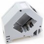 1aTTack.de Adaptateur rail DIN Adaptateur rail DIN pour module Keystone Réseau Keystone RJ45 Cat6 Cat7 Cat8 Antenne audio Chinch
