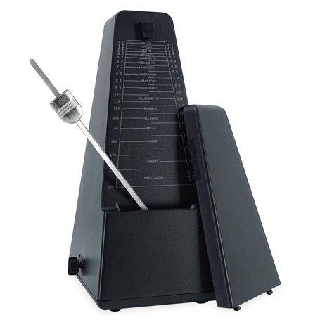 keepdrum JPQ101BK Métronome mécanique Noir avec cloche