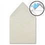Enveloppes carré 146 x 146 mm – Clair Crème avec doublure Blanc soie Lot de 50 Crème