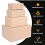 5 cartons simple cannelure 65 x 35 x 37 cm - KK 130 carton, cartons, carton d'expédition, emballage carton - verpacking