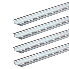 Lot de 4 rails de support DIN TS35