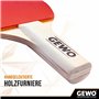 GEWO Mini Raquette de Tennis de Table avec poignée réduite et Lame de Raquette pour s'amuser – Raquette complète légère avec rev
