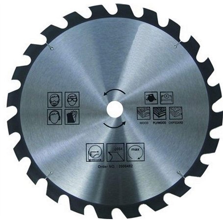 Lame de scie circulaire pour bois - Diamètre 400 x 30 mm / 24 dents - Scie circulaire manuelle - HM - Carbure - Pour scie circul