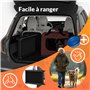 CADOCA® Rampe Pliable pour Chiens avec Réflecteurs Escalier pour Chien Capacité de Charge 90kg Robuste Rampe de Coffre Voiture