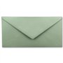 Lot de 50 enveloppes à lettre - Eucalyptus (vert) - DIN long - 110 x 220 mm (11 x 22 cm) - Fermeture humide sans fenêtre - Idéal