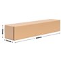 verpacking 20 tubes carton carrés 45 x 11 x 11 cm