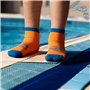 Flipper Swimsafe 1054 - Chaussettes aquatiques avec semelle antidérapante en bleu-orange, pour enfants, taille 31 -34, idéales p