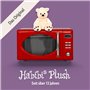 Habibi Plush Coussin chaud en forme d'ours en peluche Compatible micro-ondes