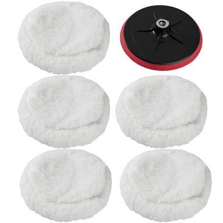 5 peaux de polissage 220mm + 180mm disque de polissage pour machine à polir