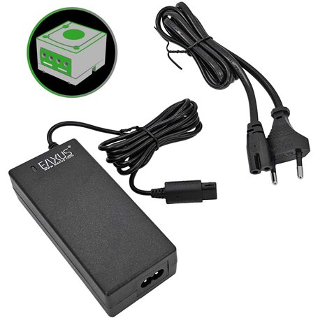 Eaxus® Alimentation électrique convient à la Nintendo GameCube NGC - Câble d'alimentation de 2