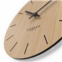 Cander Berlin MNU 2730 E Horloge murale en bois 28 cm silencieuse moderne placage chêne vintage sans bruit de tic-tac pour salon