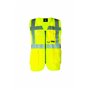 Korntex Unisexe KXMFGXL Gilet de Sécurité Multifonction avec Poches Jaune