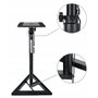 Pronomic SLS-10 2x Trépied pour Studio Monitor - Hauteur réglable de 80 cm à 130 cm, base triangulaire, pieds en caoutchouc, pie