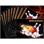 Edition Colibri 10 Invitations BOWLING/QUILLES en Français: lot de 10 cartes d‘invitation bowling pour un anniversaire d‘enfant