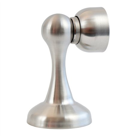 Stoppwerk Butoir de porte magnétique MS011 en aspect acier inoxydable - Butée de porte avec matériel de fixation au sol et au mu