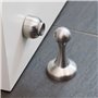 Stoppwerk Butoir de porte magnétique MS011 en aspect acier inoxydable - Butée de porte avec matériel de fixation au sol et au mu