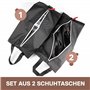 TRAVELTO Lot de 2 Sacs de Sport pour Chaussures en Nylon - Sac de Sport avec Fermeture à glissière - Sac Rangement - Accessoires