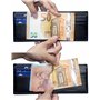 TRAVANDO Portefeuille avec Pince à Billets Vienna Etui RFID Blocage Contre Piratage Bancaire - Mince Porte-Monnaie avec Clip en