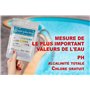 One+Step 50 essais de test de piscine - testeur d'eau 3-en-1 - testeur de piscine pour piscine/aquarium
