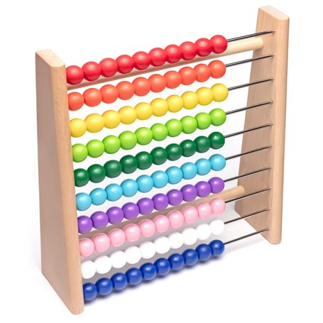 Natureich Montessori Abacus Mathématique 1-100 Nombres Tableau Garçon et Fille
