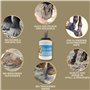 Huile pour sabots chevaux avec pinceau 480ML Baume pour sabots - Graisse I Soin des sabots & de la fourchette I Contre les sabot