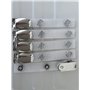 Lot de 5 clips de fixation pour badges pivotants résistants – porte-badge pour cartes de crédit (renforcé en tissu)