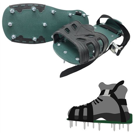 Pangolino Chaussures à ongles entièrement assemblés - Clous de 42 mm + clous de 60 mm - Utilisé comme aérateur de pelouse ou com