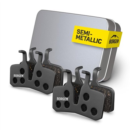 Borgen Lot de 2 paires de plaquettes de frein à disque de vélo - Convient pour MT5