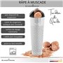 Schwertkrone Râpe à Muscade 11 cm Acier Inoxydable avec Rangement - Râpe a Noix de Muscade - Pratique pour Râper Muscade, Chocol