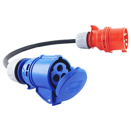 NW Powersolutions NW10008 Raccord 230 V 16 A vers fiche CEE 400 V 16 A 3 x 2