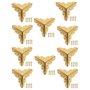 FUXXER - Lot de 10 coins de meubles antiques - Coins de protection d'angle - Protection des coins - Raccords pour boîtes, meuble