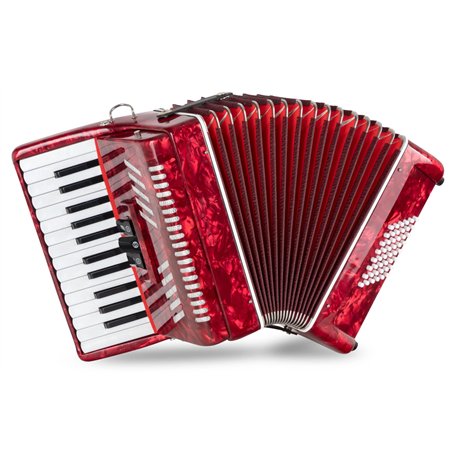 Classic Cantabile Accordéon 48 basses "Secondo V" rouge