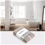 herzbach home - Tapis de Bain 100% Coton | 50 x 80 cm Lot de 2 | Tapis de Douche | Absorbant | Gris Sable