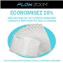 FLOWZOOM® Masque tissu lavable - lot de 2 masques noirs | Efficacité de filtration élevée > 98% | Masque avec filtre poche | Mas