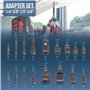 HASKYY Lot de 17 adaptateurs pour visseuse à percussion - Articulation cruciforme - Jeu d'adaptateurs pour douille à choc 1/4", 